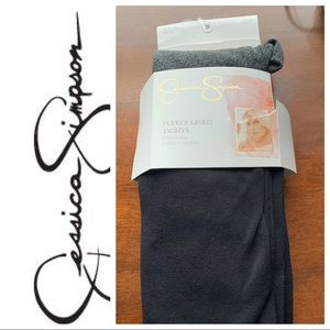 NWT Jessica Simpson fleece lined tights